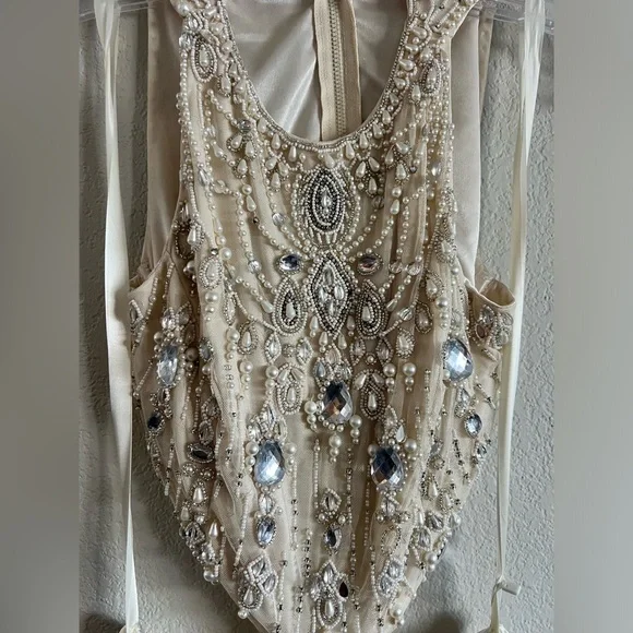 ⌛️ Captivating Mac Duggal Waist Cutout Back Slit Dress 👗#5740 - Picture 5 of 12